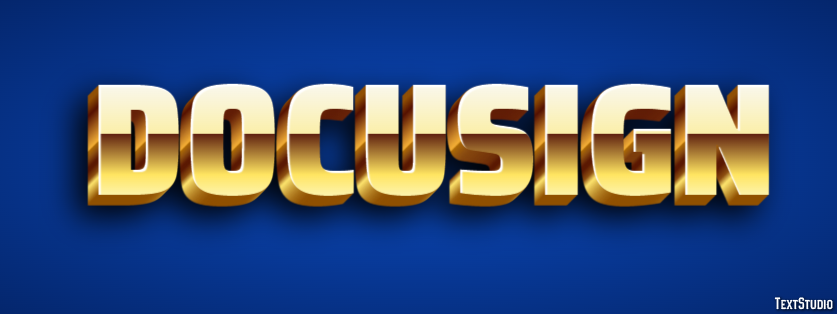 DocuSign Efecto de Texto