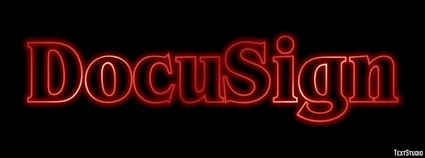 DocuSign Text effect