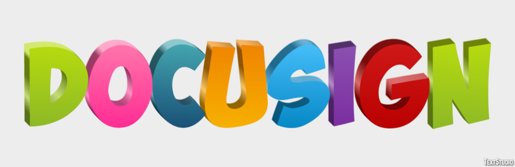 DocuSign Efeito de texto