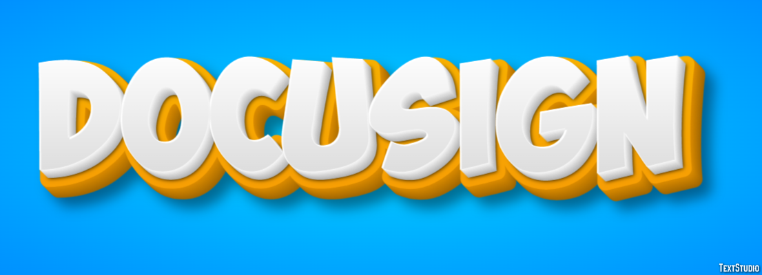 DocuSign Text effect