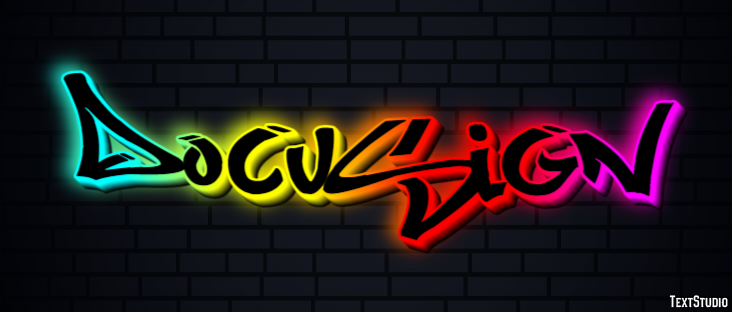DocuSign Text effect