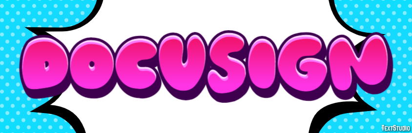 DocuSign Text effect