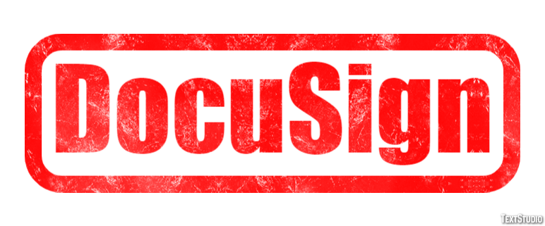 DocuSign Text effect