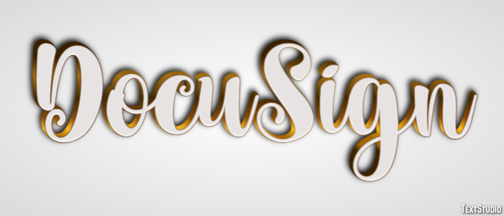 DocuSign Efecto de Texto