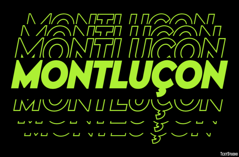 Montluçon Effetto testo