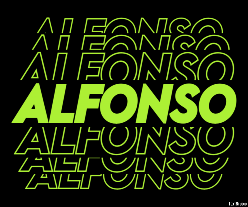 Alfonso Text Effect