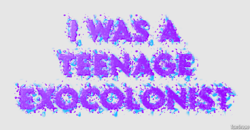 I Was a Teenage Exocolonist Efecto de Texto