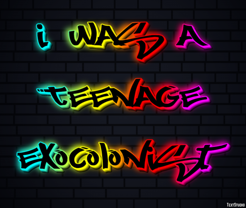 I Was a Teenage Exocolonist Efecto de Texto