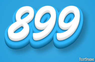 899 Text Effect
