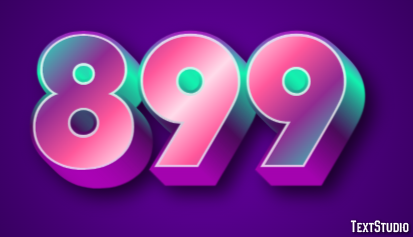 899 Text Effect