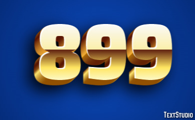 899 Text Effect