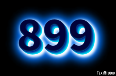 899 Text Effect