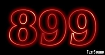 899 Text Effect