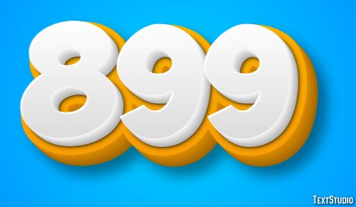 899 Text Effect