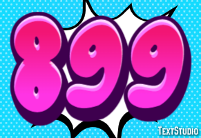 899 Text Effect