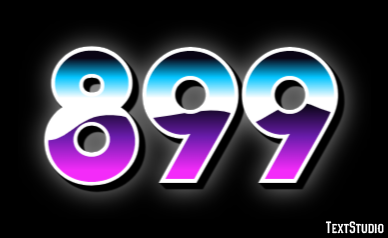 899 Text Effect
