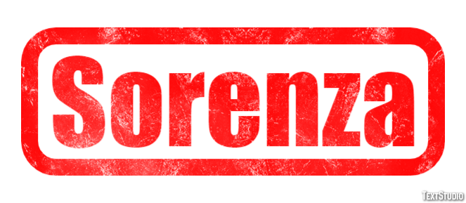 Sorenza Effetto testo