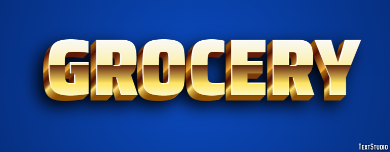 Grocery Text Effect