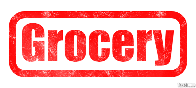 Grocery Text Effect
