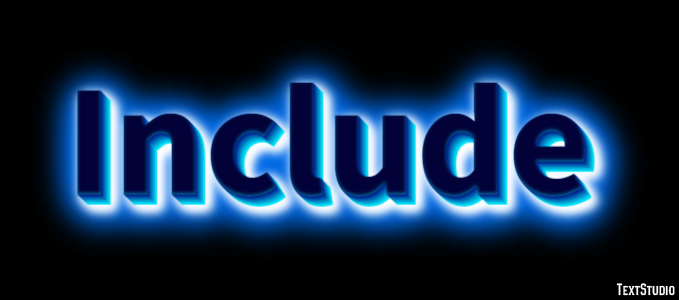Include Text Effect