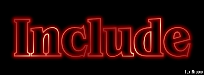 Include Text Effect
