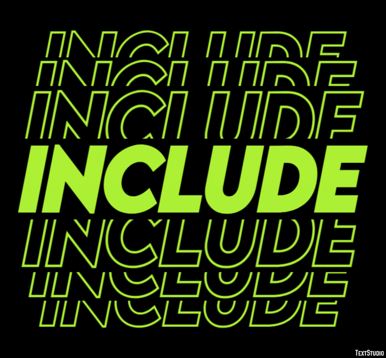 Include Text Effect