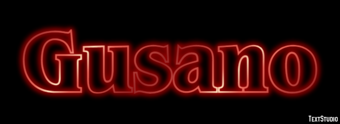 Gusano Texteffekt