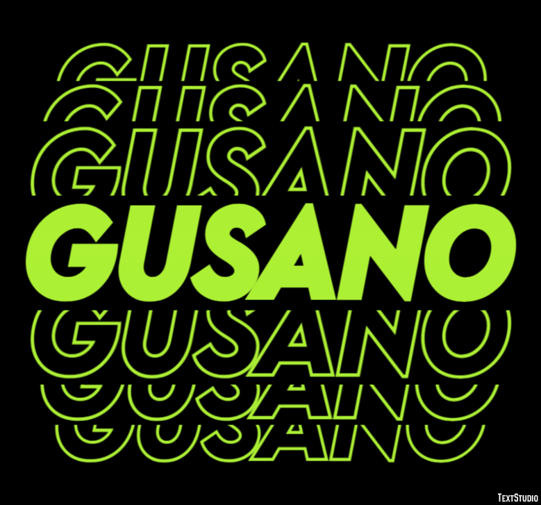 Gusano Texteffekt