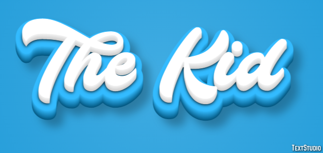 The Kid Text effect