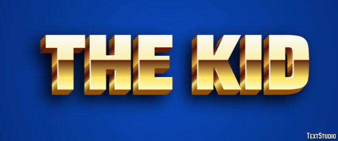 The Kid Text effect