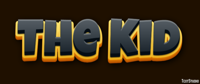 The Kid Text effect