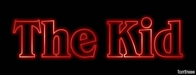 The Kid Text effect
