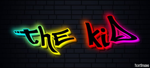 The Kid Text effect