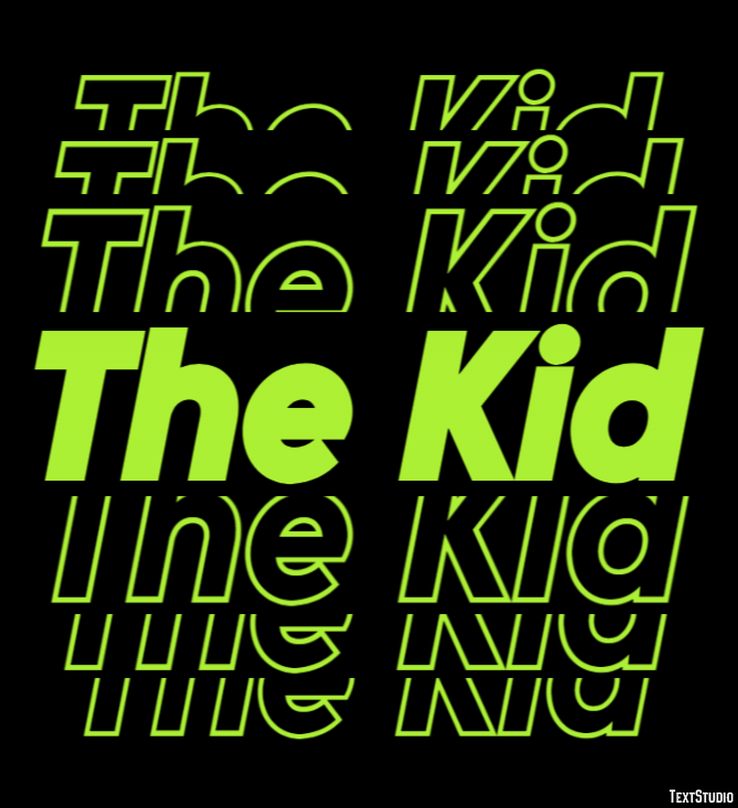 The Kid Text Effect