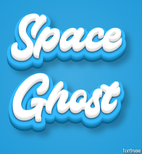 Space Ghost Text Effect