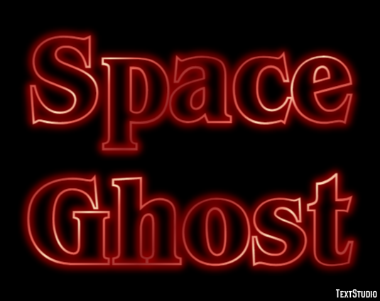 Space Ghost Text Effect