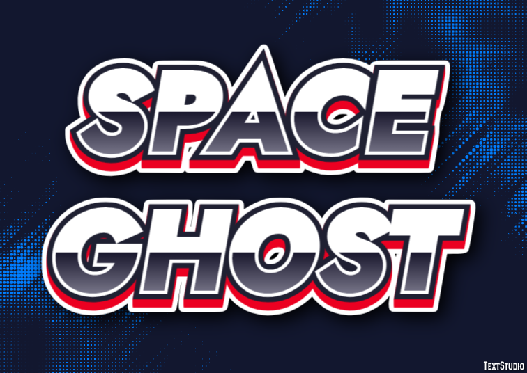 Space Ghost Text Effect