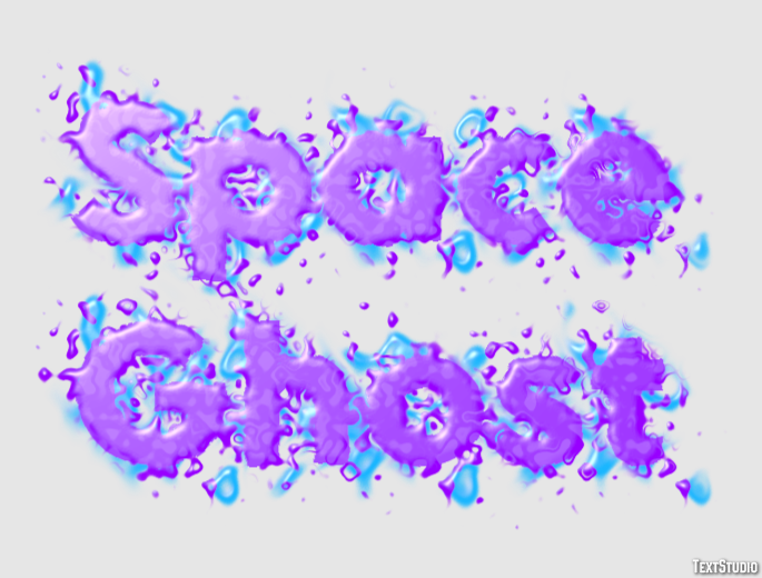 Space Ghost Text Effect