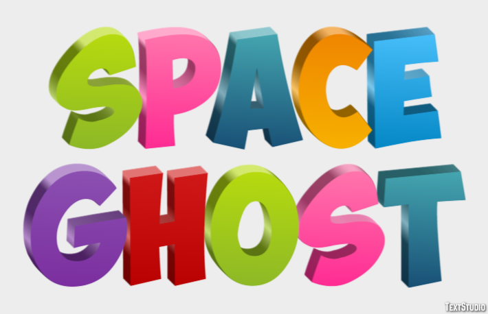 Space Ghost Text Effect