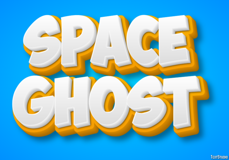 Space Ghost Text Effect