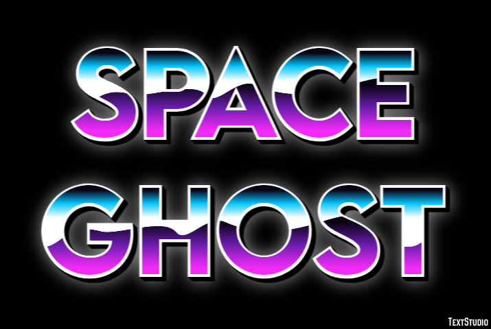 Space Ghost Text Effect