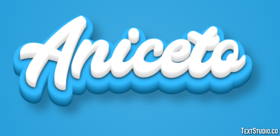 Aniceto テキスト効果
