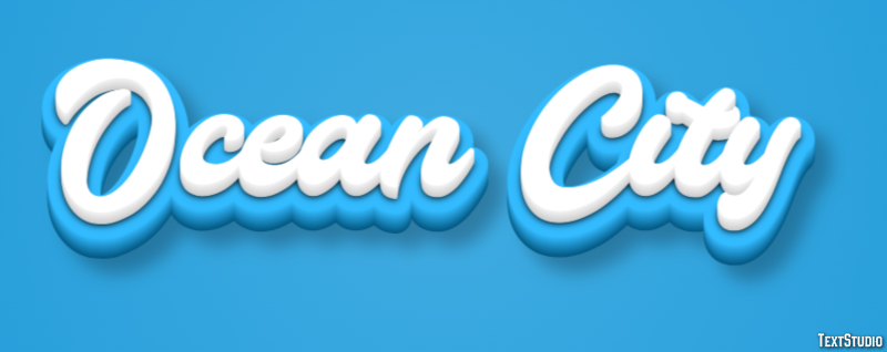 Ocean City Efekt tekstowy