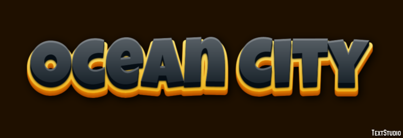 Ocean City Efecto de Texto