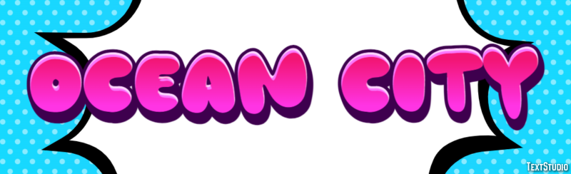 Ocean City Efecto de Texto