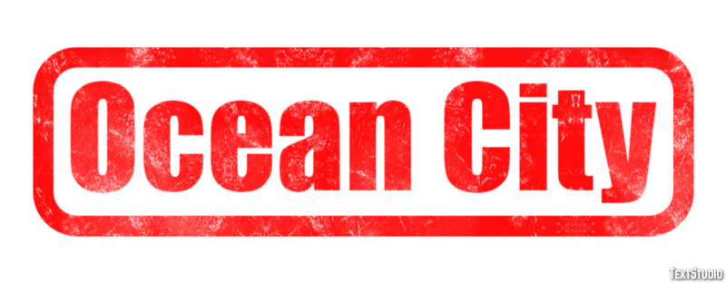 Ocean City Efecto de Texto
