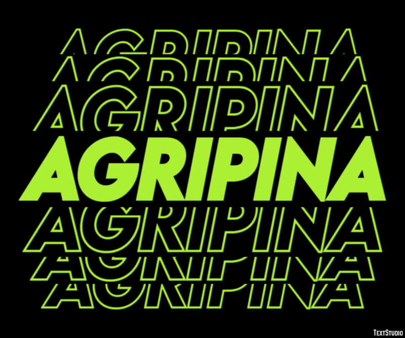 Agripina Efecto de texto