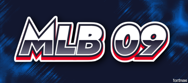 MLB 09 Text effect
