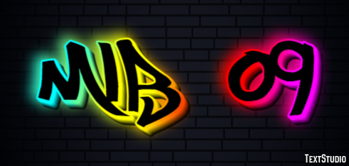 MLB 09 Text effect