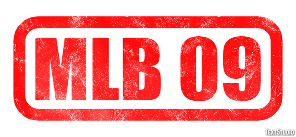 MLB 09 Text effect